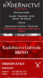 Mobile Screenshot of kadernictvigabriela.cz